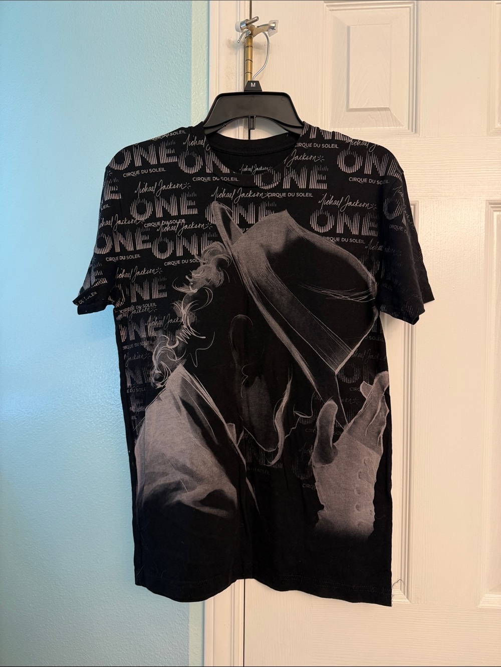 Michael Jackson One, Cirque Du Soleil Black Graphic Short-Sleeve Men’s Shirt